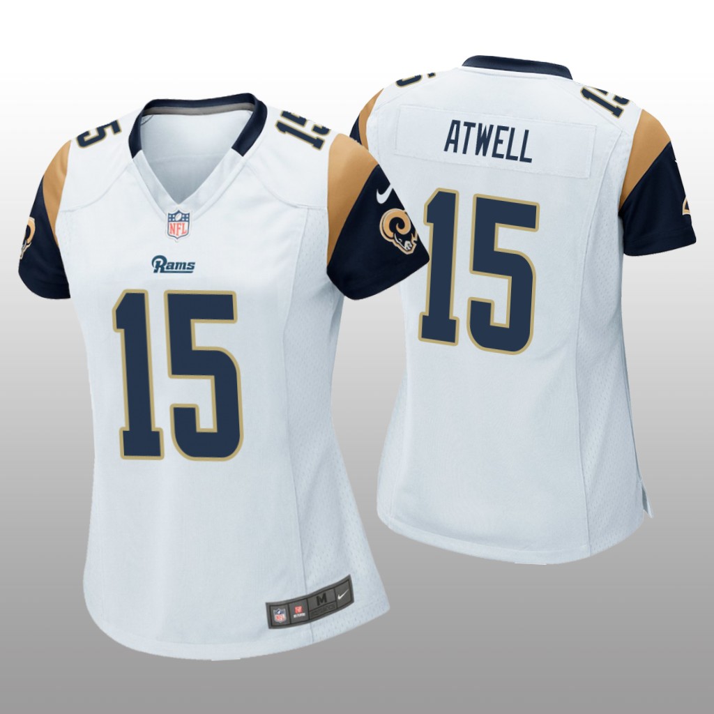 Los Angeles Rams Tutu Atwell White Jersey Game - Women's