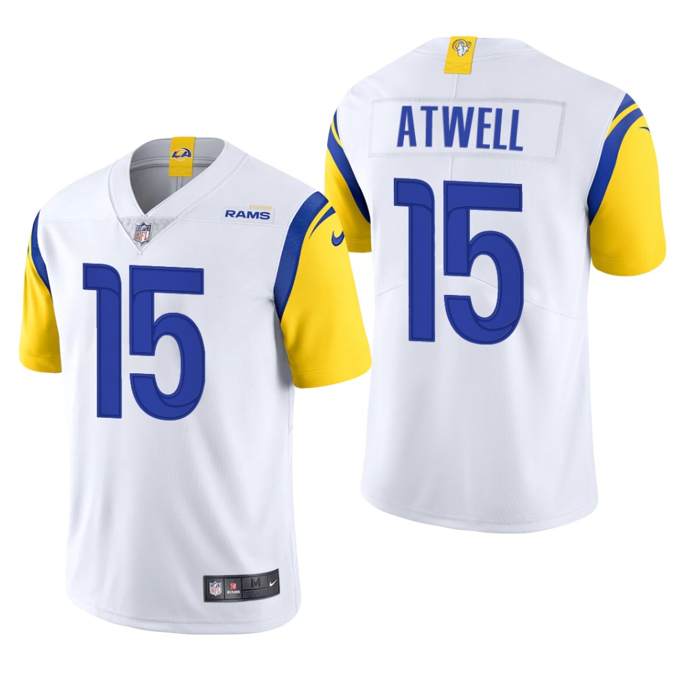 Los Angeles Rams Tutu Atwell White Jersey Vapor Limited - Men's