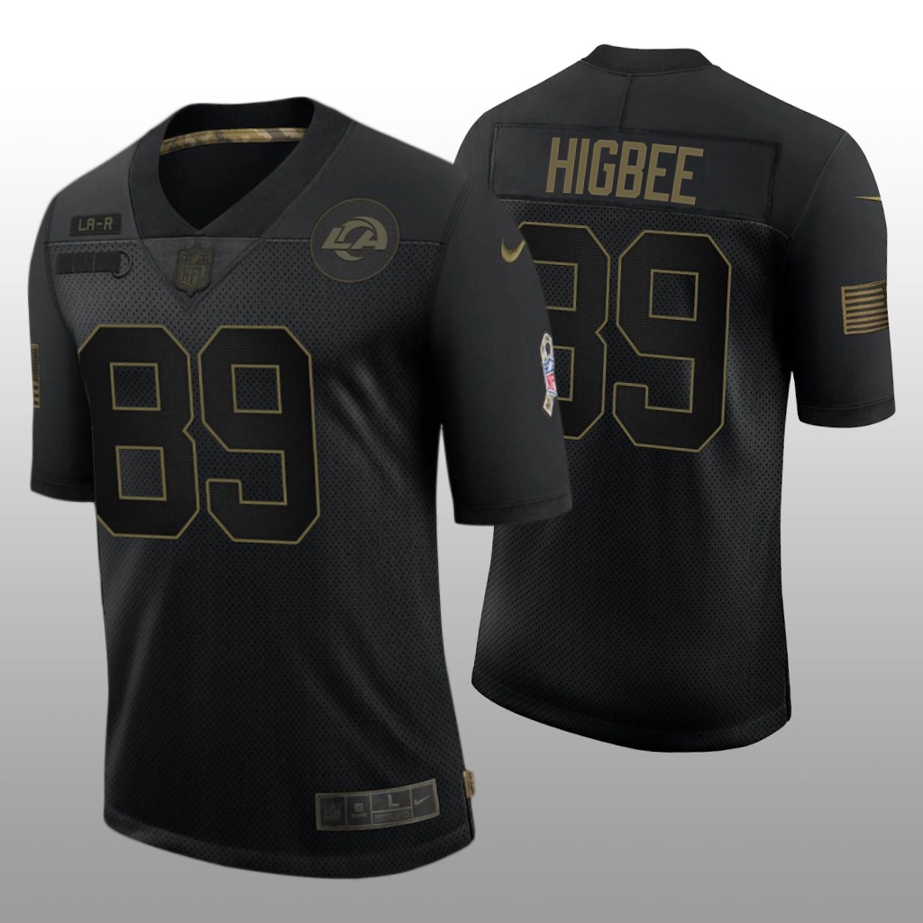 Los Angeles Rams Tyler Higbee Black Limited Jersey 2020 Salute to Service - Men's