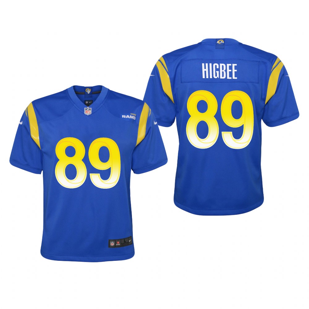Los Angeles Rams Tyler Higbee Royal Jersey Game - Youth