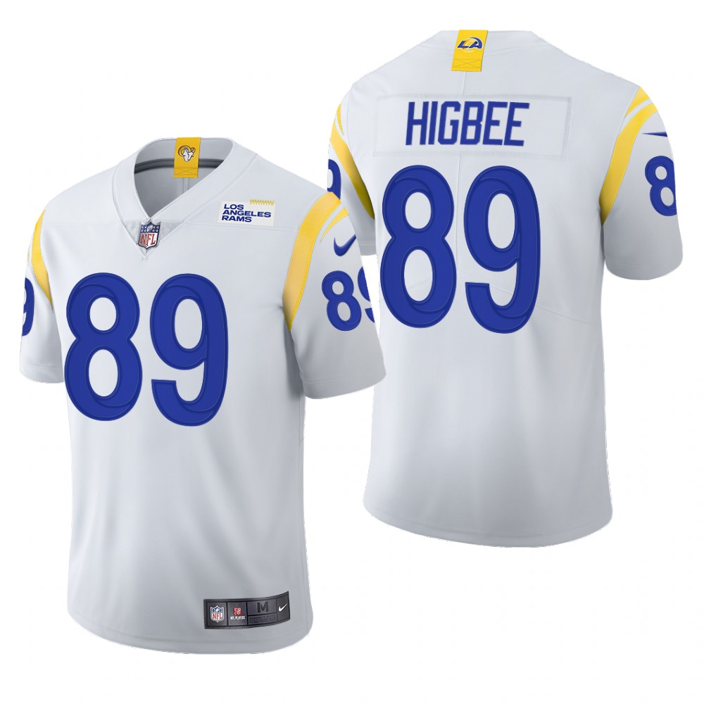 Los Angeles Rams Tyler Higbee White Jersey 2021 Vapor Limited - Men's