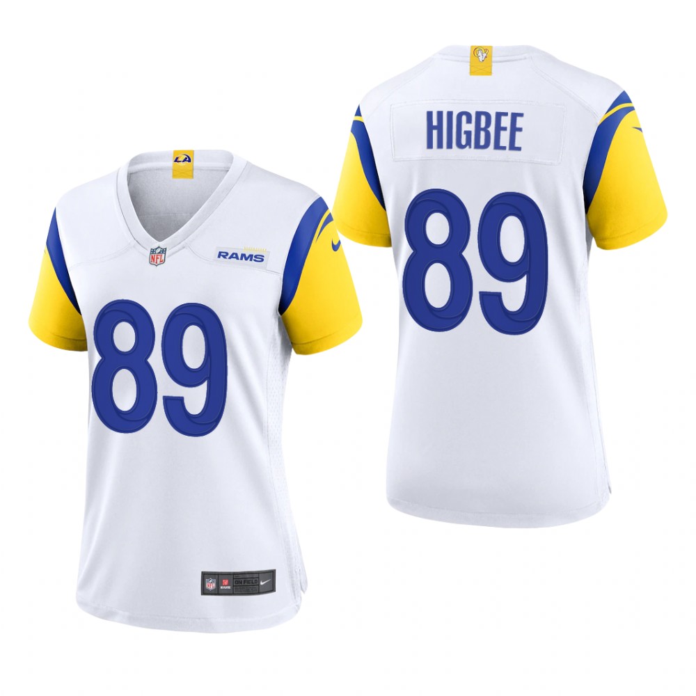 Los Angeles Rams Tyler Higbee White Jersey Alternate Game - Women's