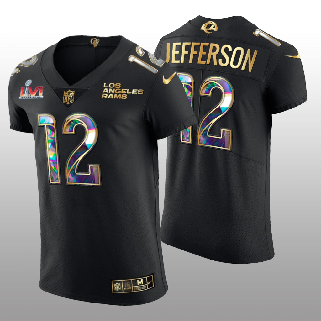 Los Angeles Rams Van Jefferson Black Diamond Jersey Super Bowl LVI Champions