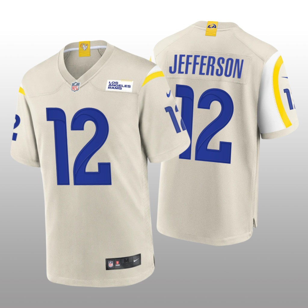 Los Angeles Rams Van Jefferson Bone Jersey Game - Men's