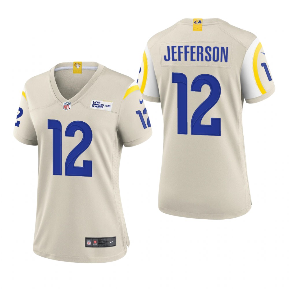 Los Angeles Rams Van Jefferson Bone Jersey Game - Women's