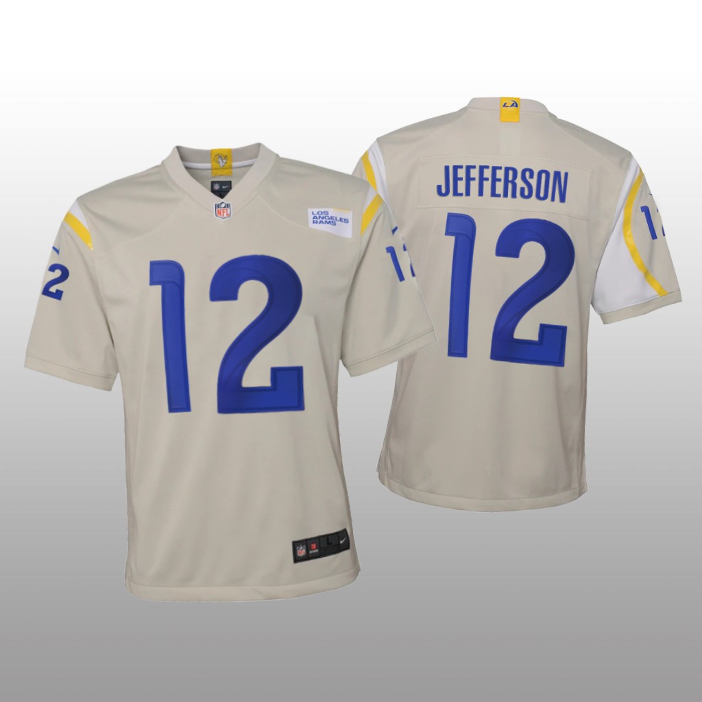 Los Angeles Rams Van Jefferson Bone Jersey Game - Youth