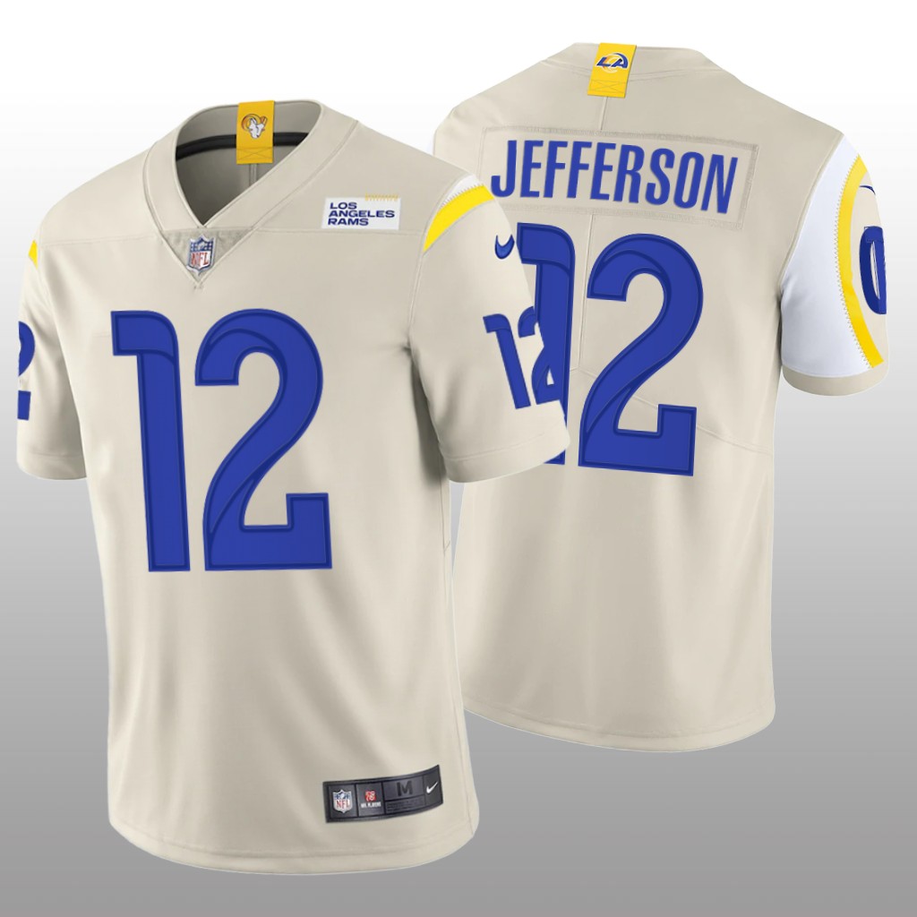 Los Angeles Rams Van Jefferson Bone Jersey Vapor Limited - Men's