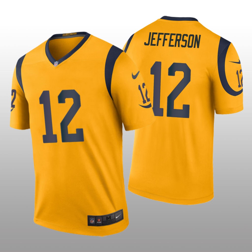 Los Angeles Rams Van Jefferson Gold Jersey Color Rush Legend - Men's