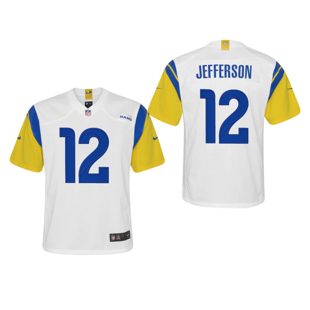 Los Angeles Rams Van Jefferson White Jersey Alternate Game - Youth