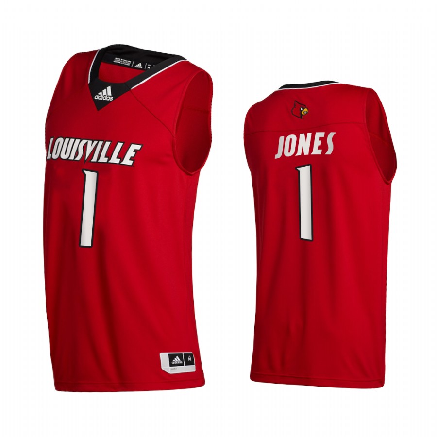 Louisville Cardinals Carlik Jones Red College  2020-21 Swingman Jersey