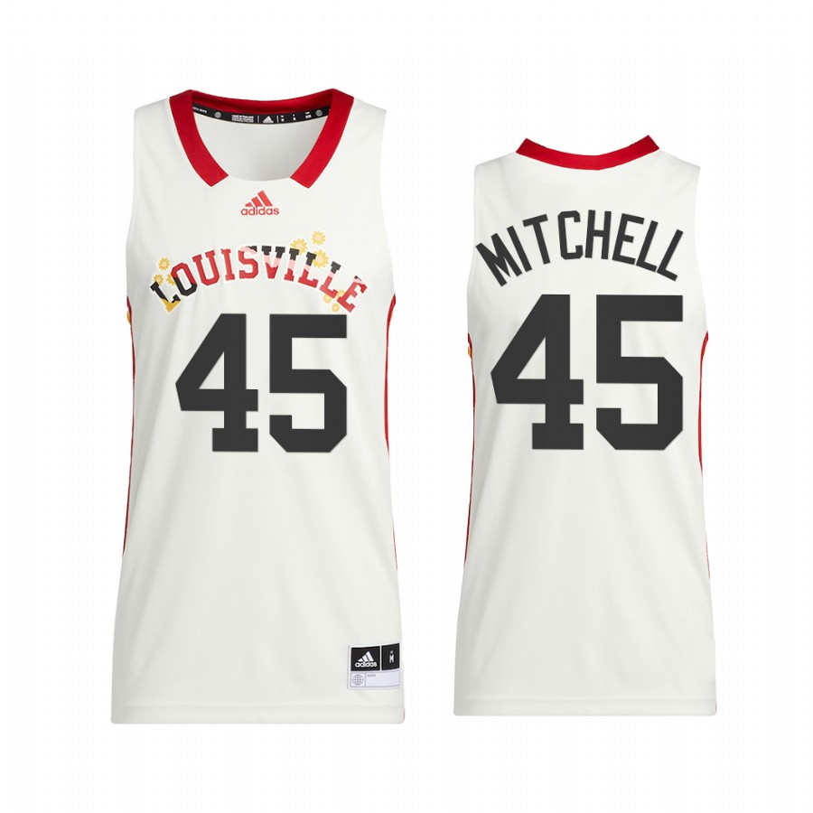 Louisville Cardinals Donovan Mitchell Jersey Honoring Black Excellence White Alumni  Uniform