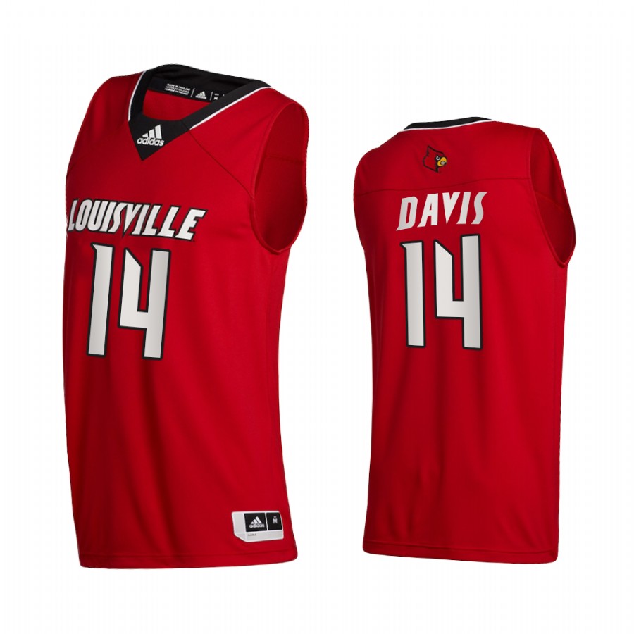 Louisville Cardinals Dre Davis Red College  2020-21 Swingman Jersey
