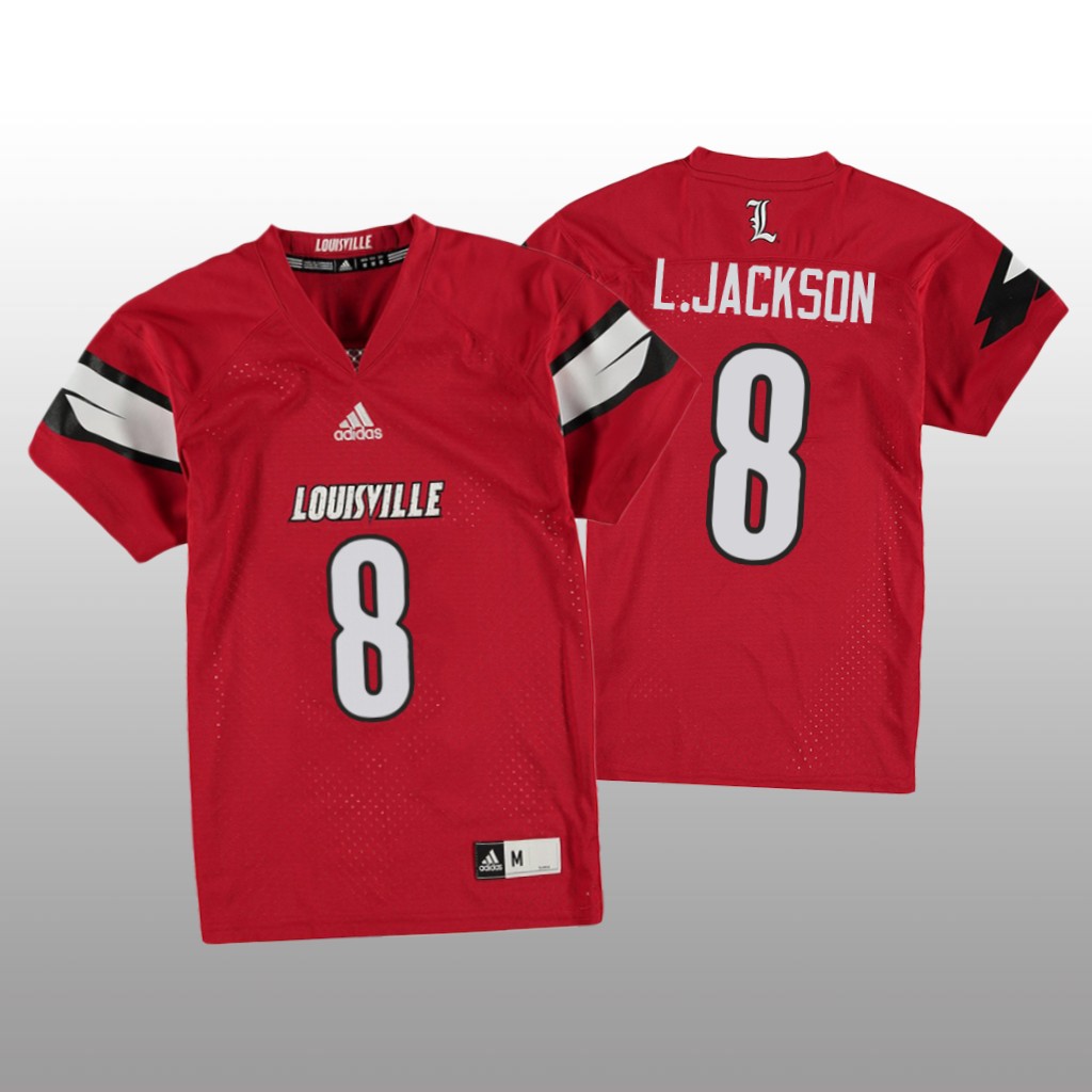 Louisville Cardinals Lamar Jackson Red Jersey College  - Youth