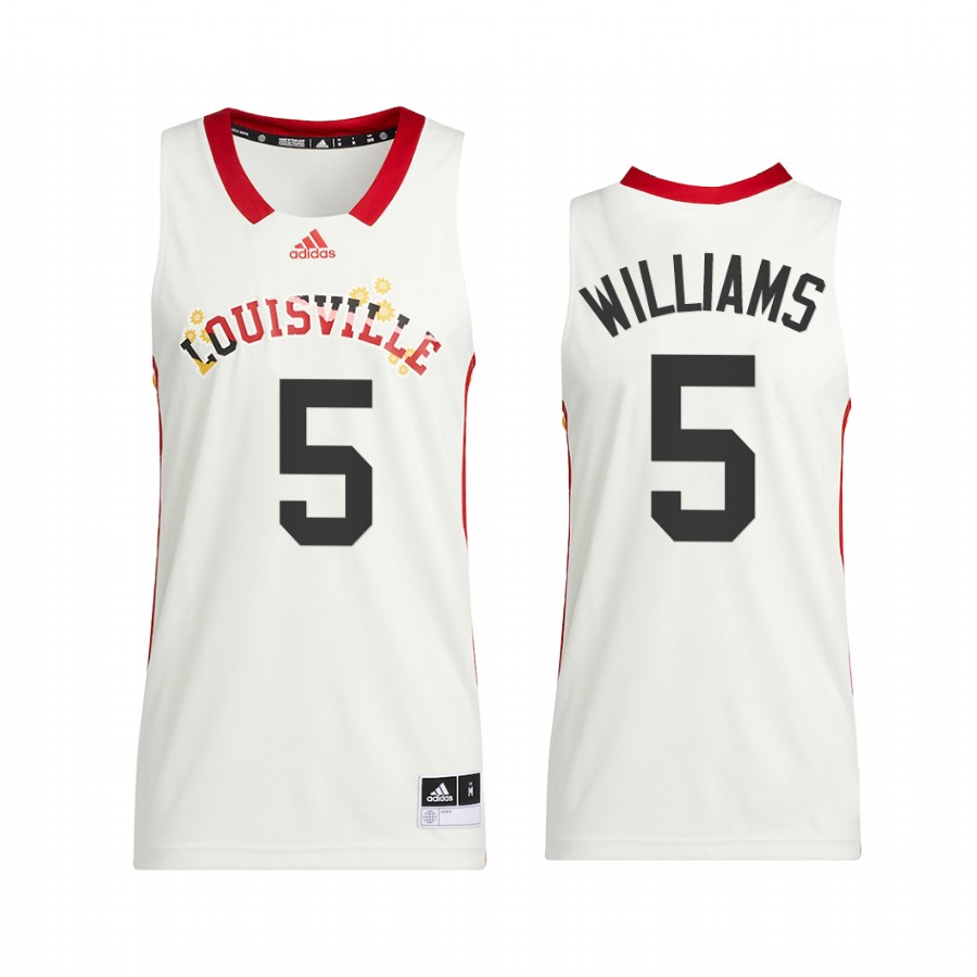 Louisville Cardinals Malik Williams Jersey 2022 Honoring Black Excellence White  Uniform