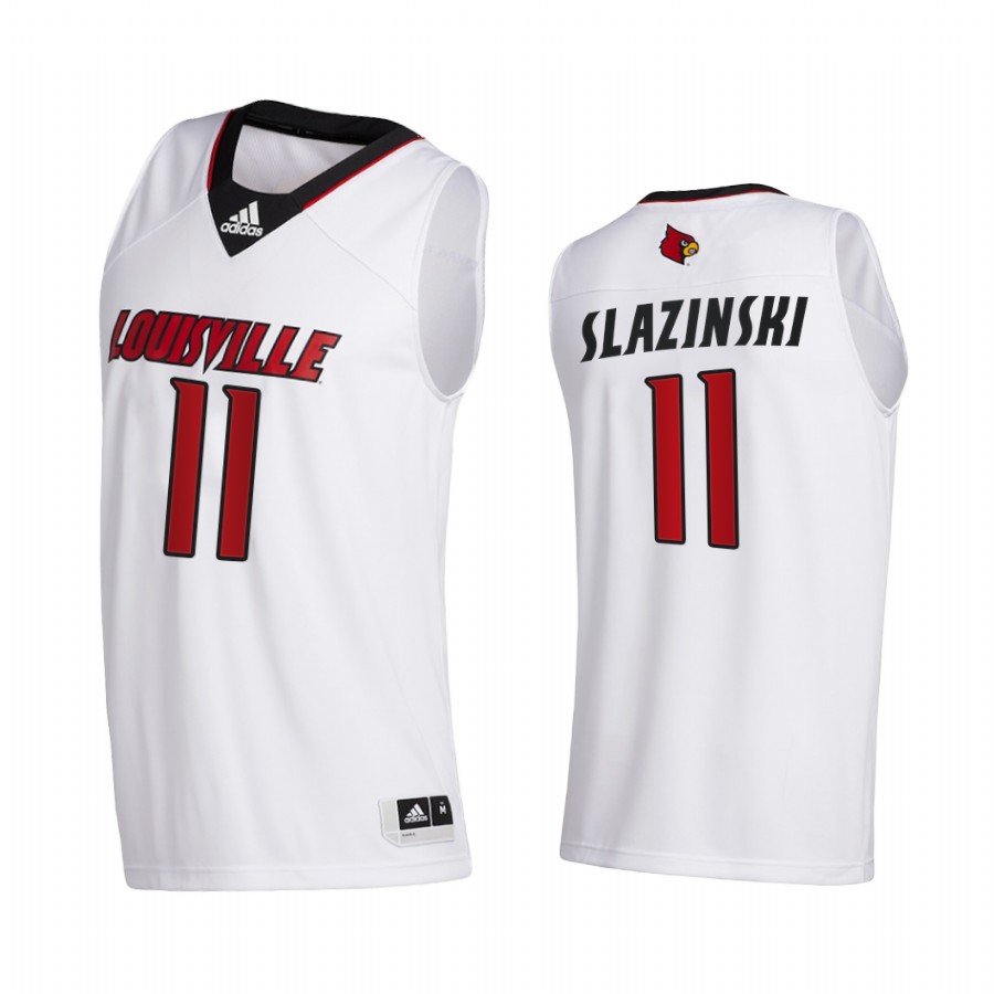 Louisville Cardinals Quinn Slazinski White College  2020-21 Swingman Jersey
