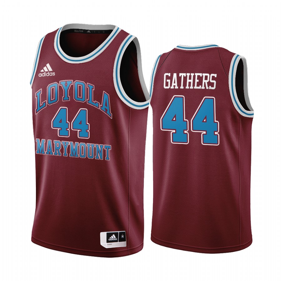 Loyola Marymount Lions Hank Gathers Throwback Wine Jersey NCAA