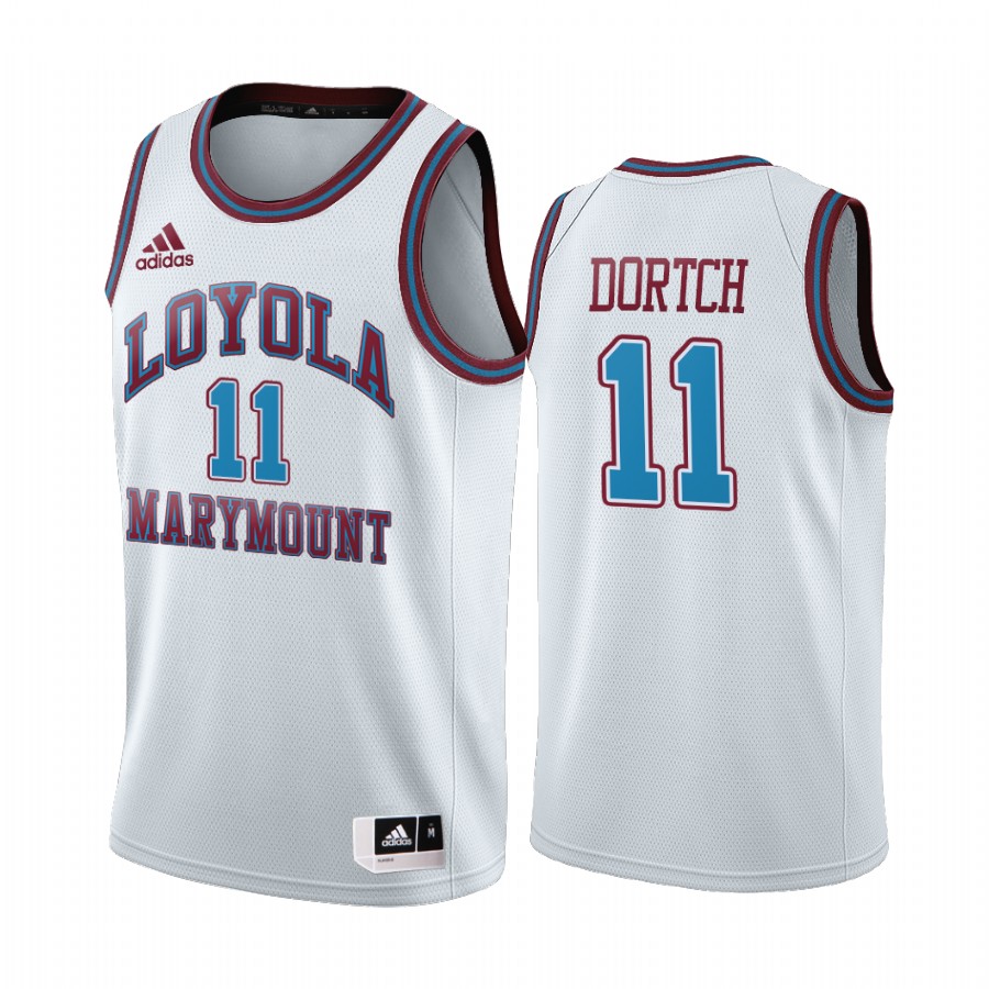 Loyola Marymount Lions Parker Dortch Throwback White Jersey NCAA