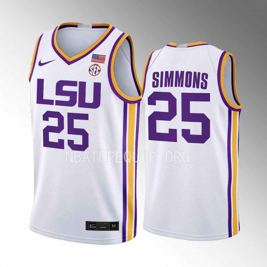 LSU Tigers Ben Simmons Jersey 2022-23 Limited  White Uniform