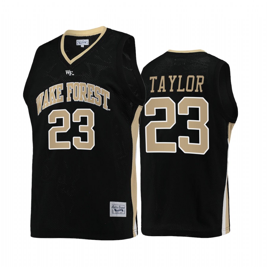 Lucas Taylor Wake Forest Demon Deacons Black Jersey College  Retro