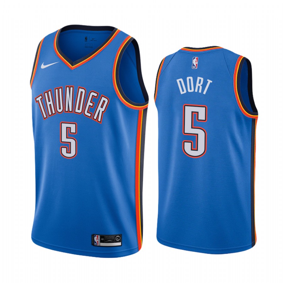 Luguentz Dort Oklahoma City Thunder Blue Icon #5 Jersey