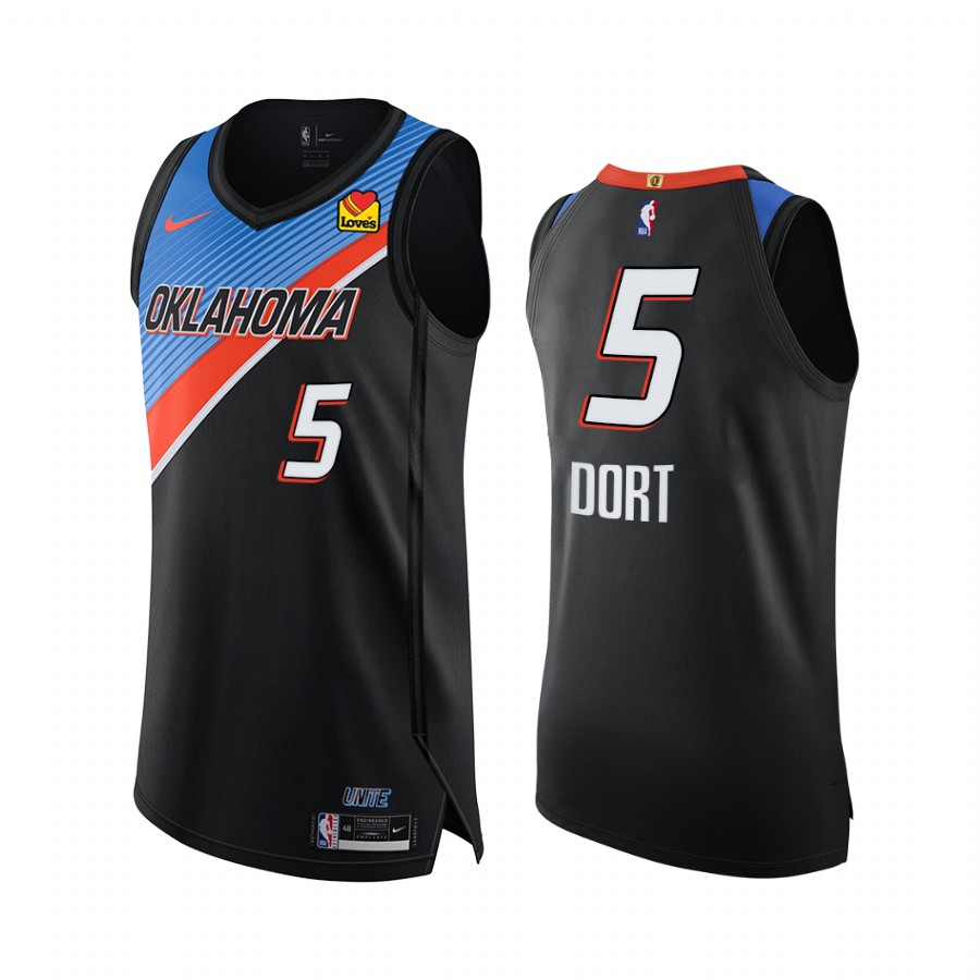 Luguentz Dort Oklahoma City Thunder City Edition Black Jersey