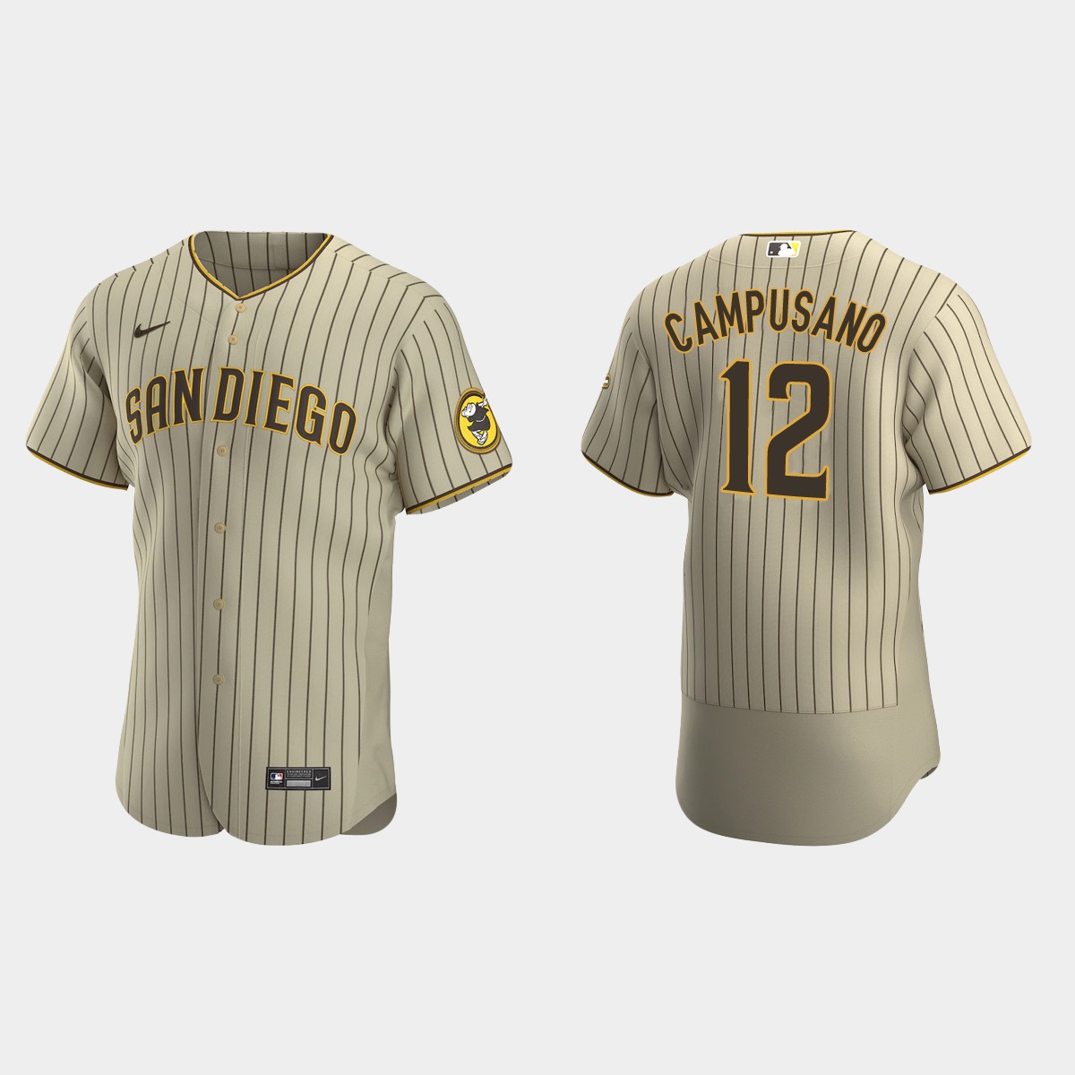 Luis Campusano San Diego Padres Alternate Jersey - Tan Brown