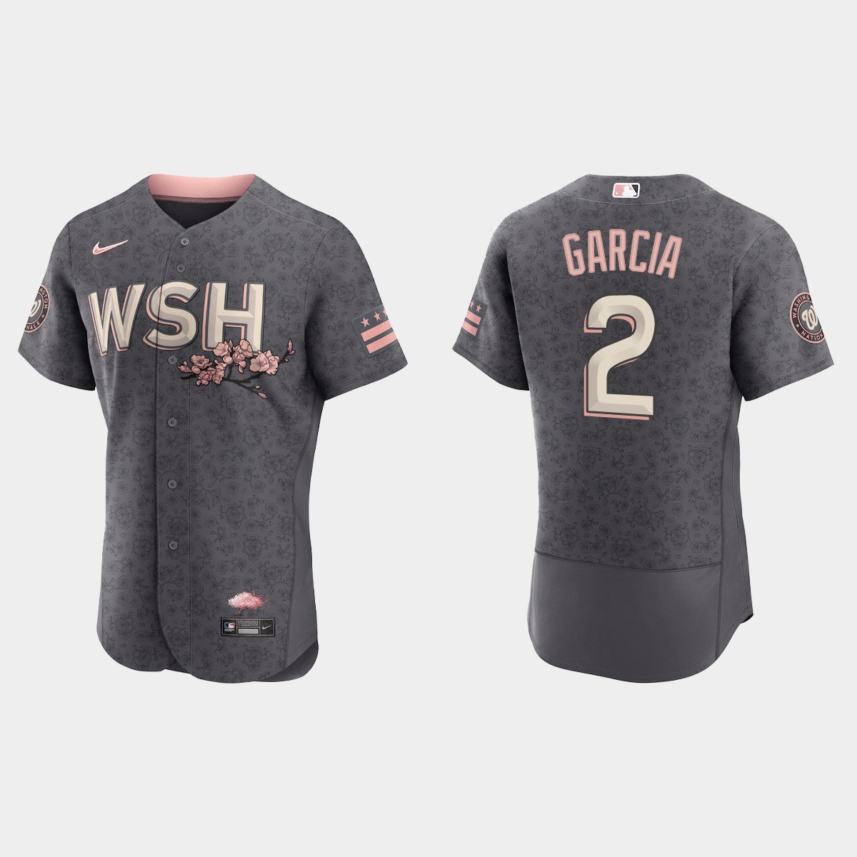 Luis Garcia Washington Nationals 2022 City Connect Jersey - Gray