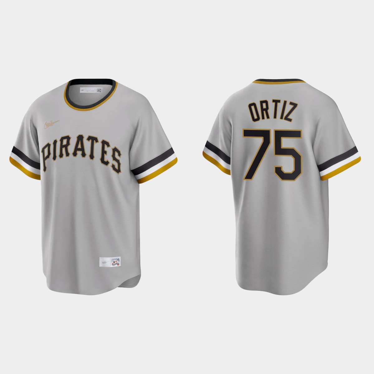 Luis Ortiz Pittsburgh Pirates Cooperstown Collection Road Jersey - Gray