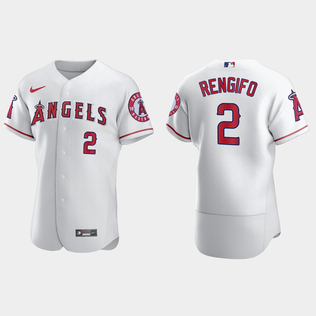 Luis Rengifo #2 Los Angeles Angels Home Jersey - White