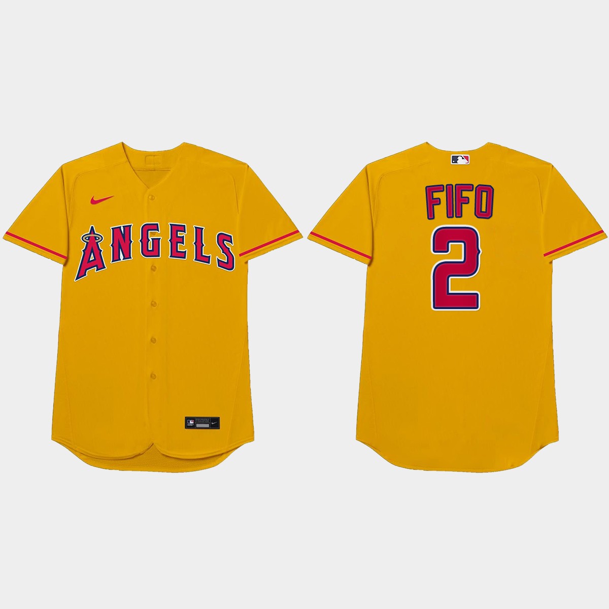 Luis Rengifo Nickname Angels 2021 Players' Weekend Fifo Jersey - Gold