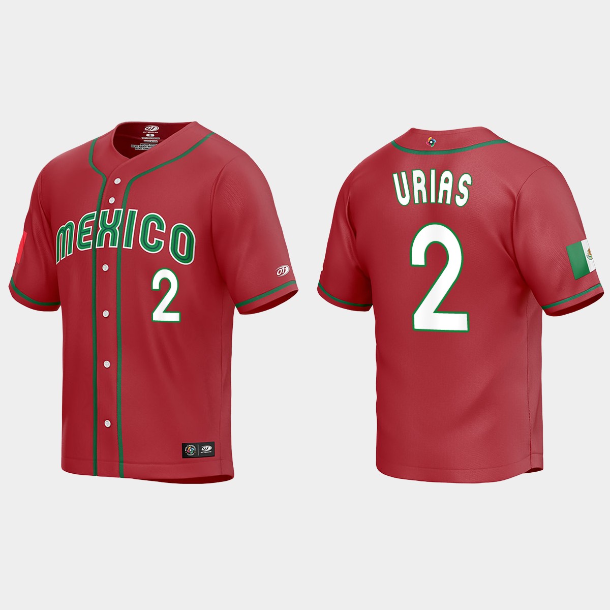 Luis Urias Mexico  2023 World  Classic Jersey - Red