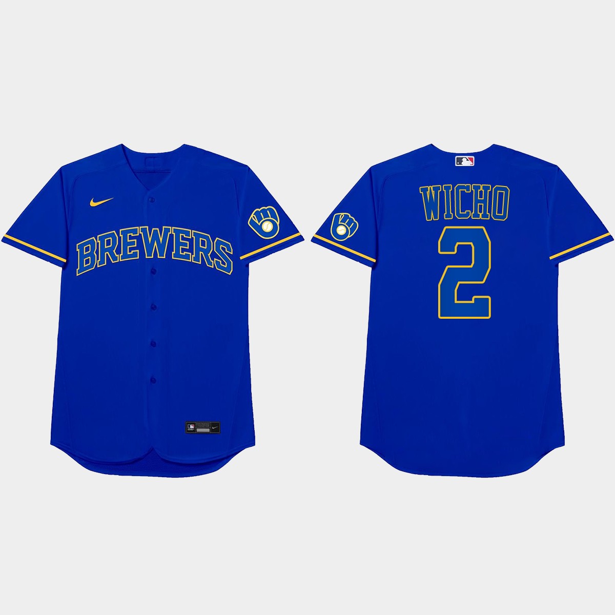 Luis Urias Nickname Brewers 2021 Players' Weekend Wicho Jersey - Royal