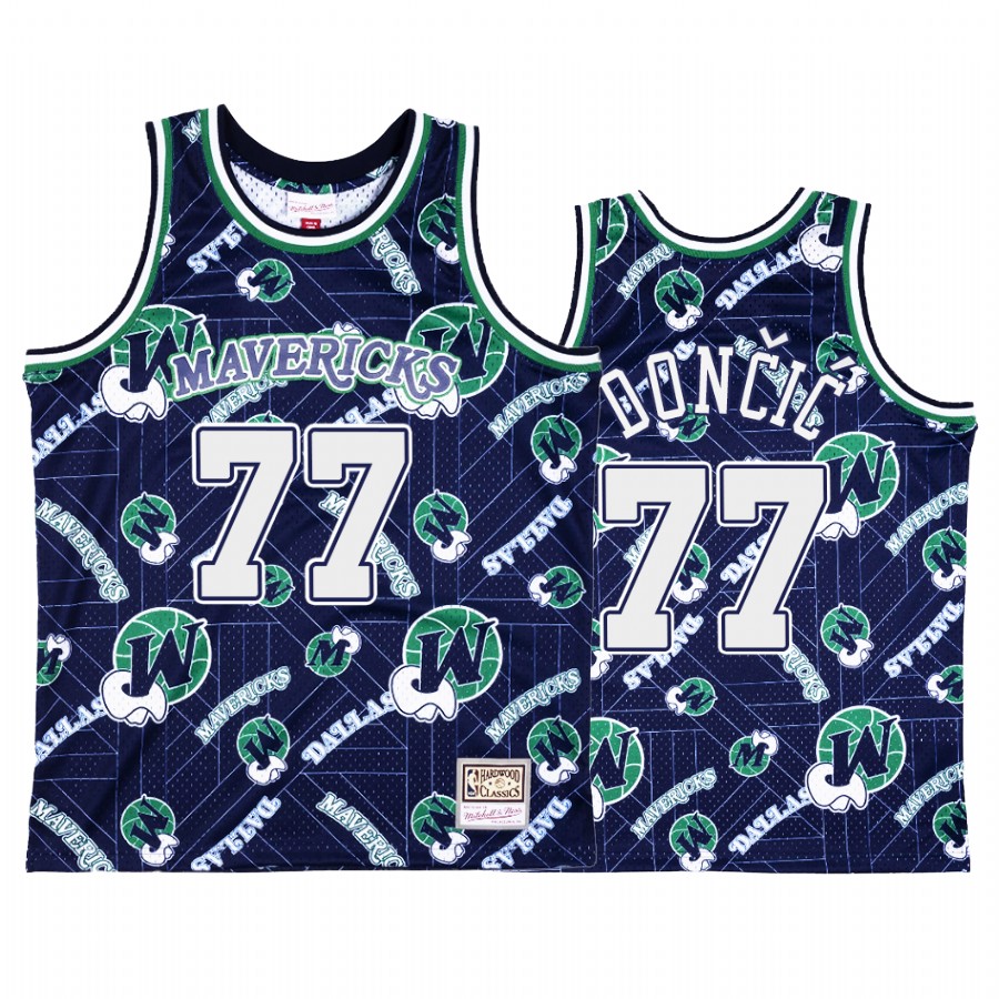 Luka Doncic #77 Dallas Mavericks Blue Tear Up Pack Jersey