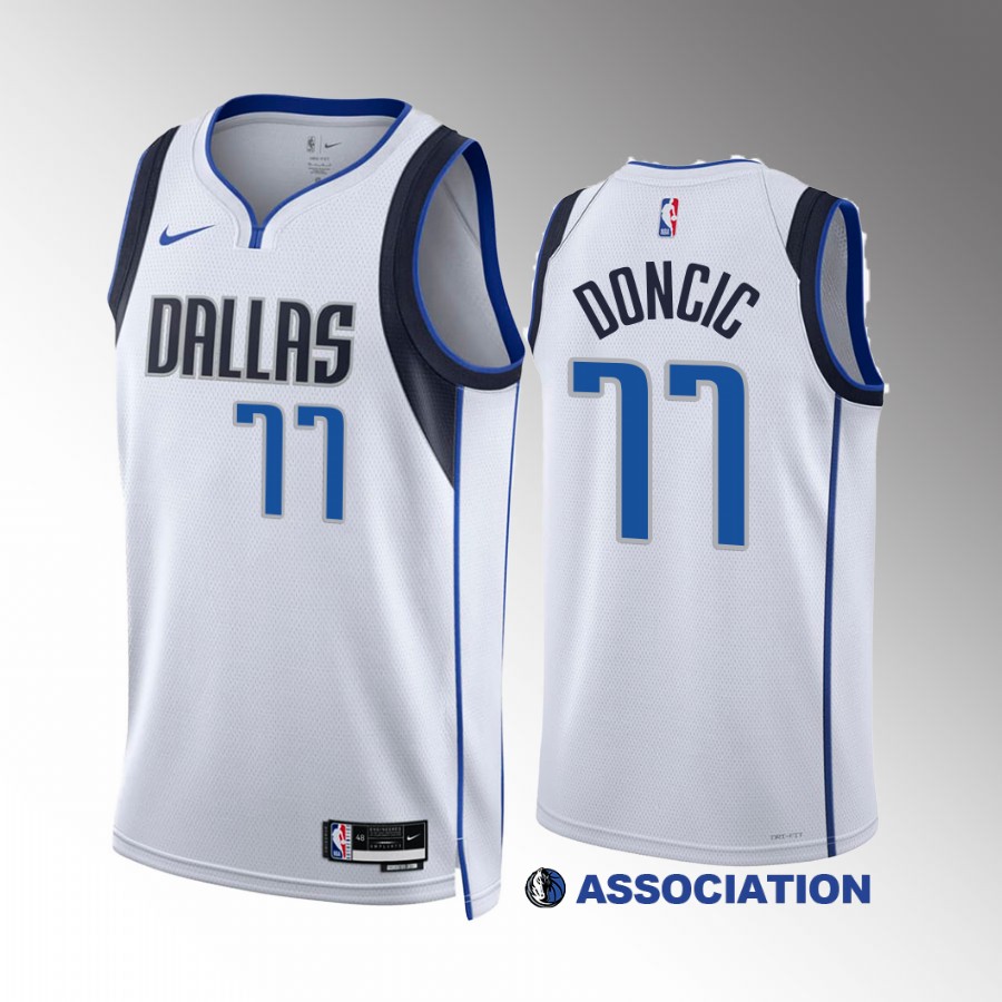 Luka Doncic 2022-23 Dallas Mavericks White #77 Association Edition Jersey Swingman