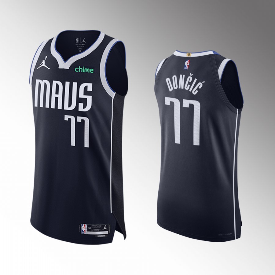 Luka Doncic 2022-23 Mavericks #77 Statement Edition Jersey Navy ...