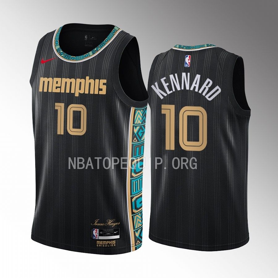 Luke Kennard 2022-23 Memphis Grizzlies Black #10 Classic Edition Jersey Swingman