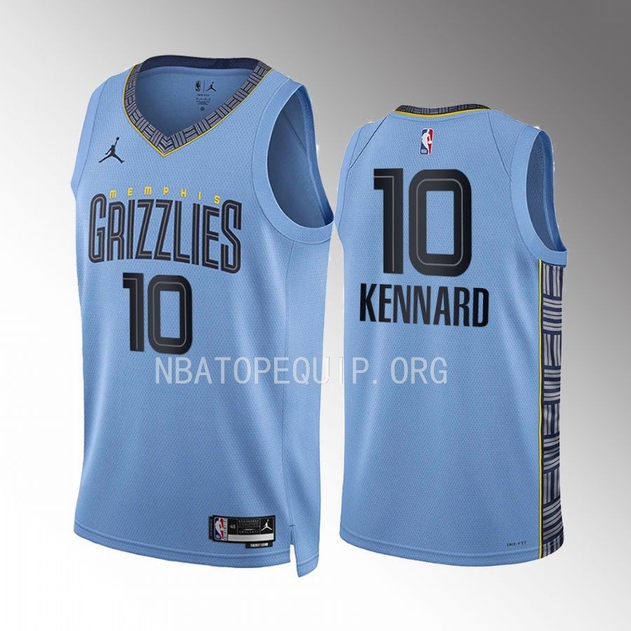 Luke Kennard 2022-23 Memphis Grizzlies Blue #10 Statement Edition Jersey Swingman