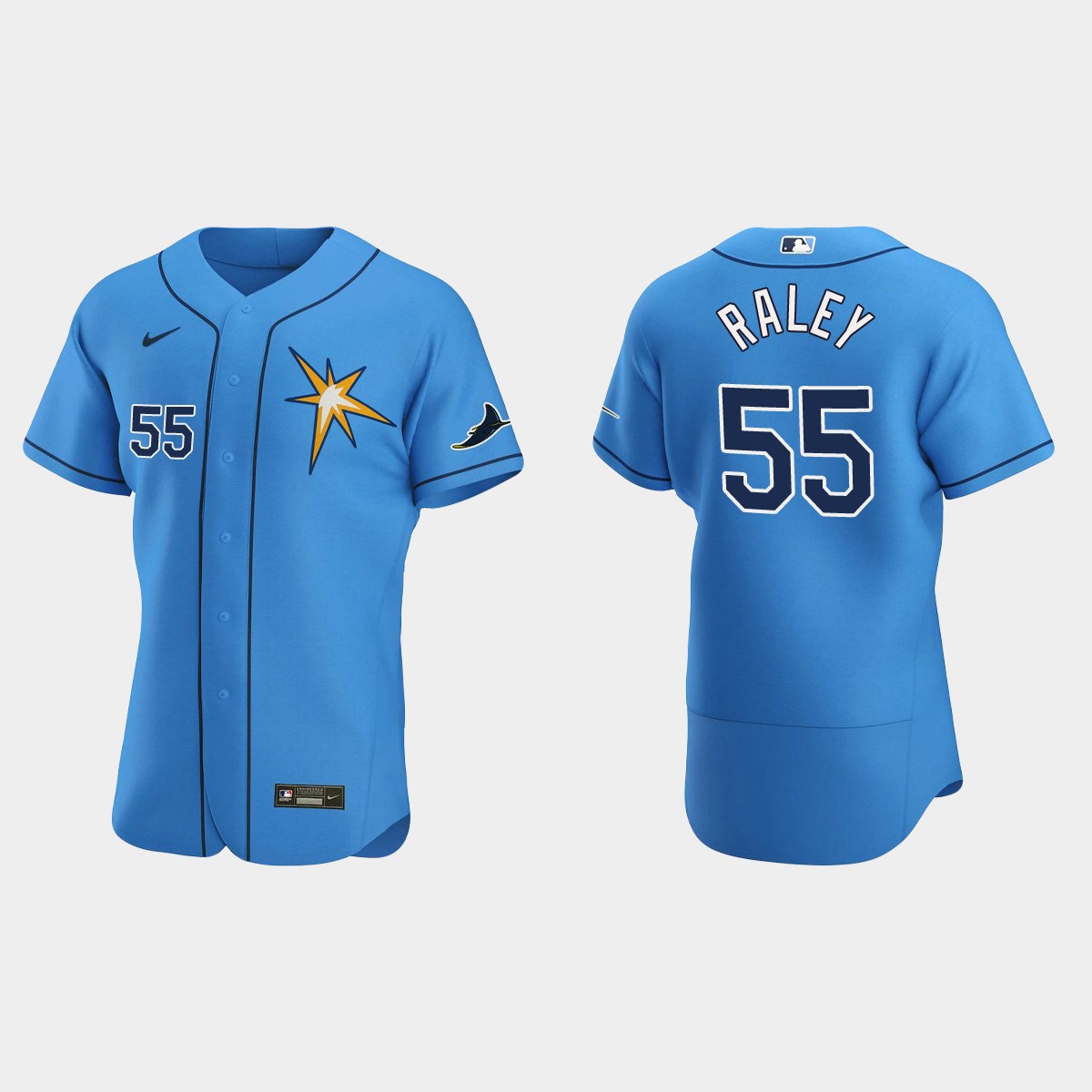 Luke Raley Tampa Bay Rays Alternate Jersey - Light Blue