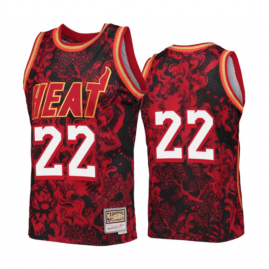 Lunar New Year 2022 Miami Heat Red Jersey Mitchell Ness