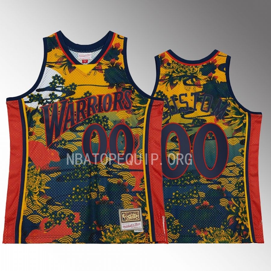 Lunar Year of the Rabbit Custom Golden State Warriors Navy #00 Jersey Asian Heritage 2023