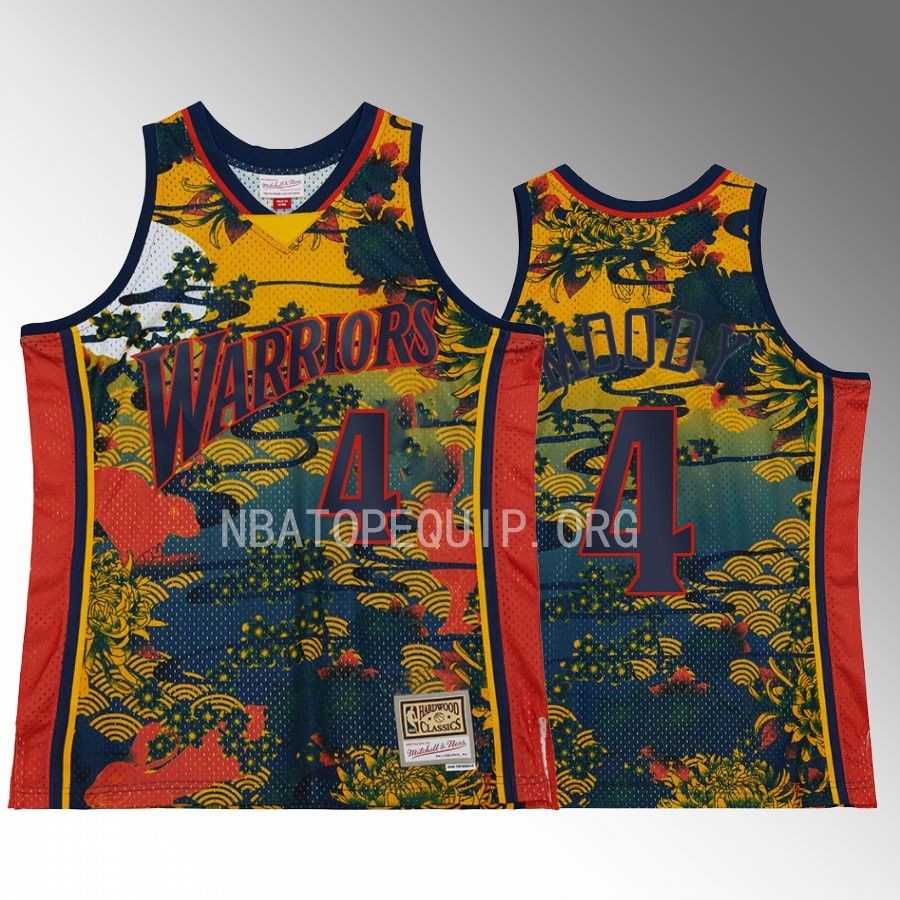 Lunar Year of the Rabbit Moses Moody Golden State Warriors Navy #4 Jersey Asian Heritage 2023