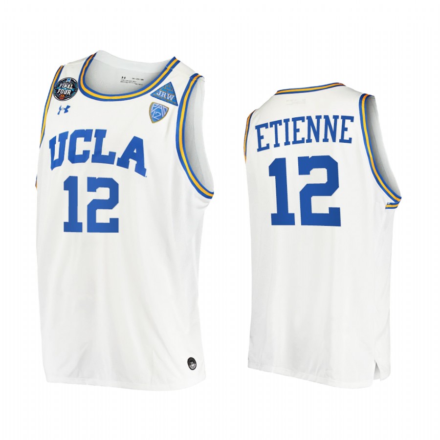 Mac Etienne #12 UCLA Bruins 2021 March Madness Final Four Jersey White JRW