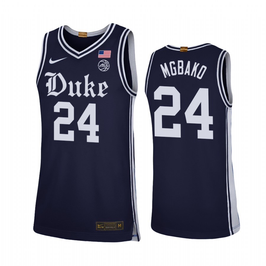 Mackenzie Mgbako Duke Blue Devils Black Jersey Brotherhood 2023 Classc
