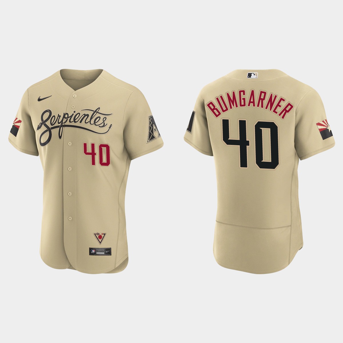 Madison Bumgarner Arizona Diamondbacks 2021 City Connect Jersey - Gold
