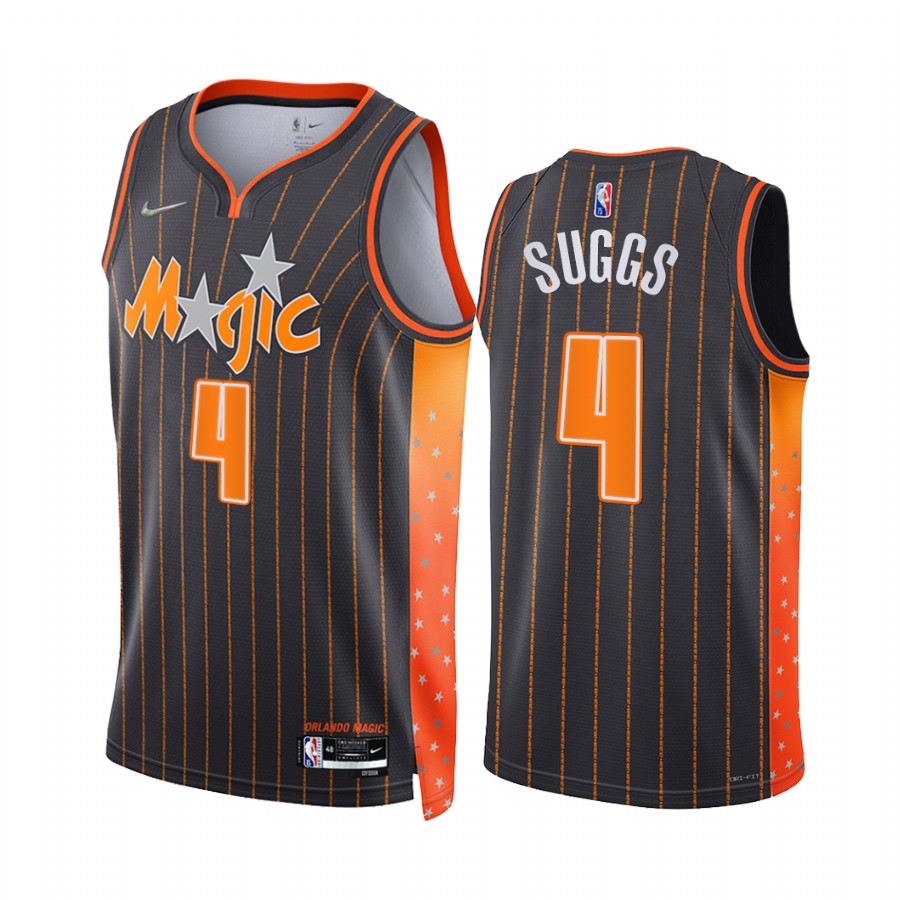 Magic Jalen Suggs City Edition Anthracite 2021-22 Jersey NBA 75th