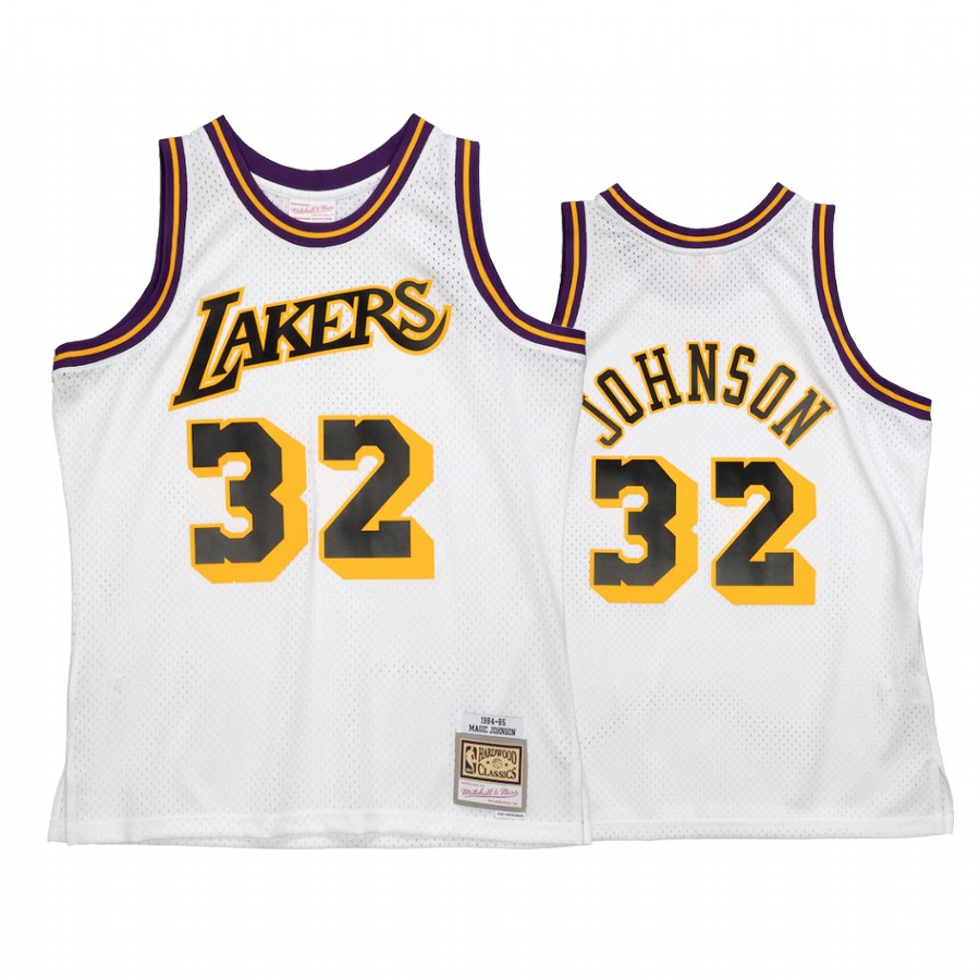 Magic Johnson #32 Los Angeles Lakers Reload 2.0 Jersey White