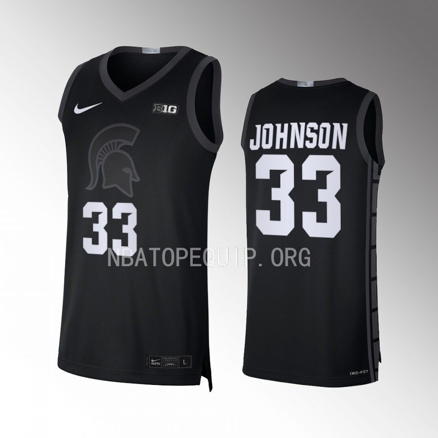 Magic Johnson Michigan State Spartans Black Jersey College  Limited