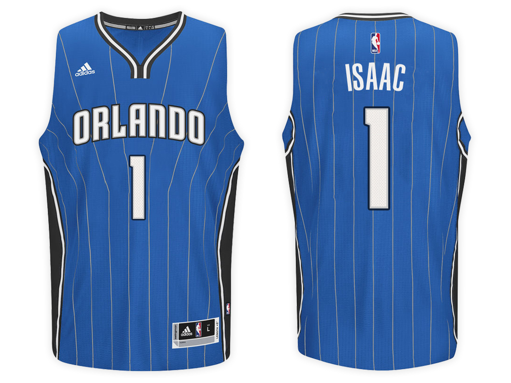 Magic Male Jonathan Isaac #1 NBA Swingman Road Blue Jersey