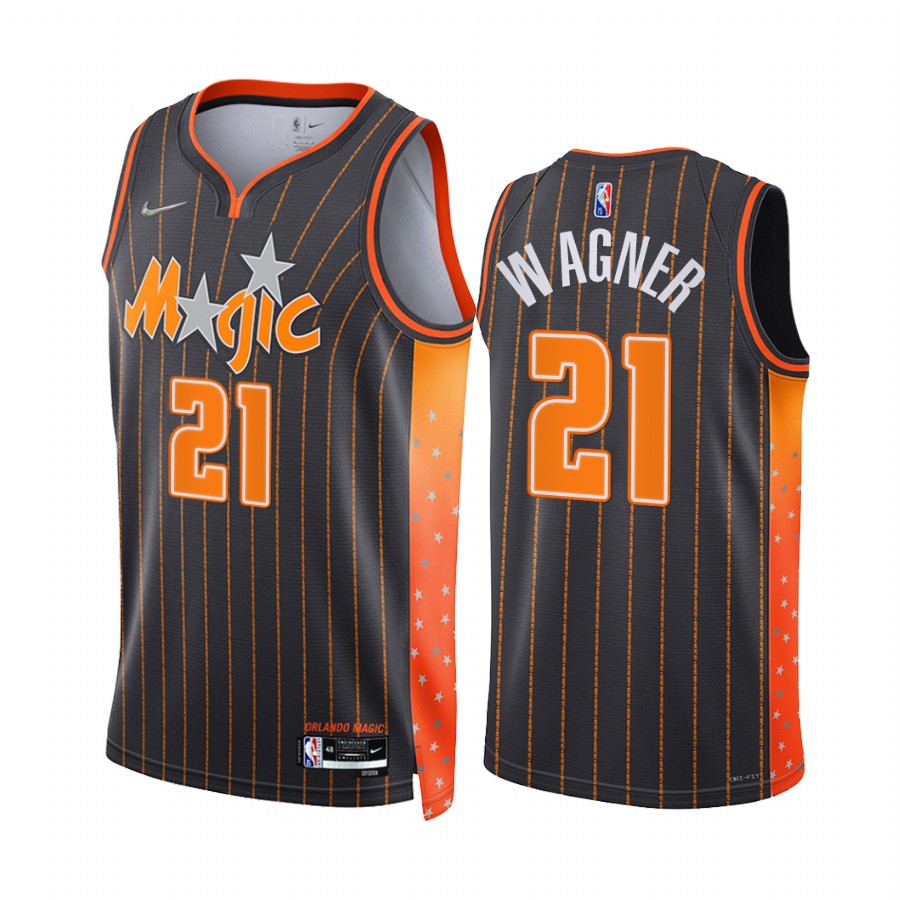 Magic Moritz Wagner City Edition Anthracite 2021-22 Jersey NBA 75th