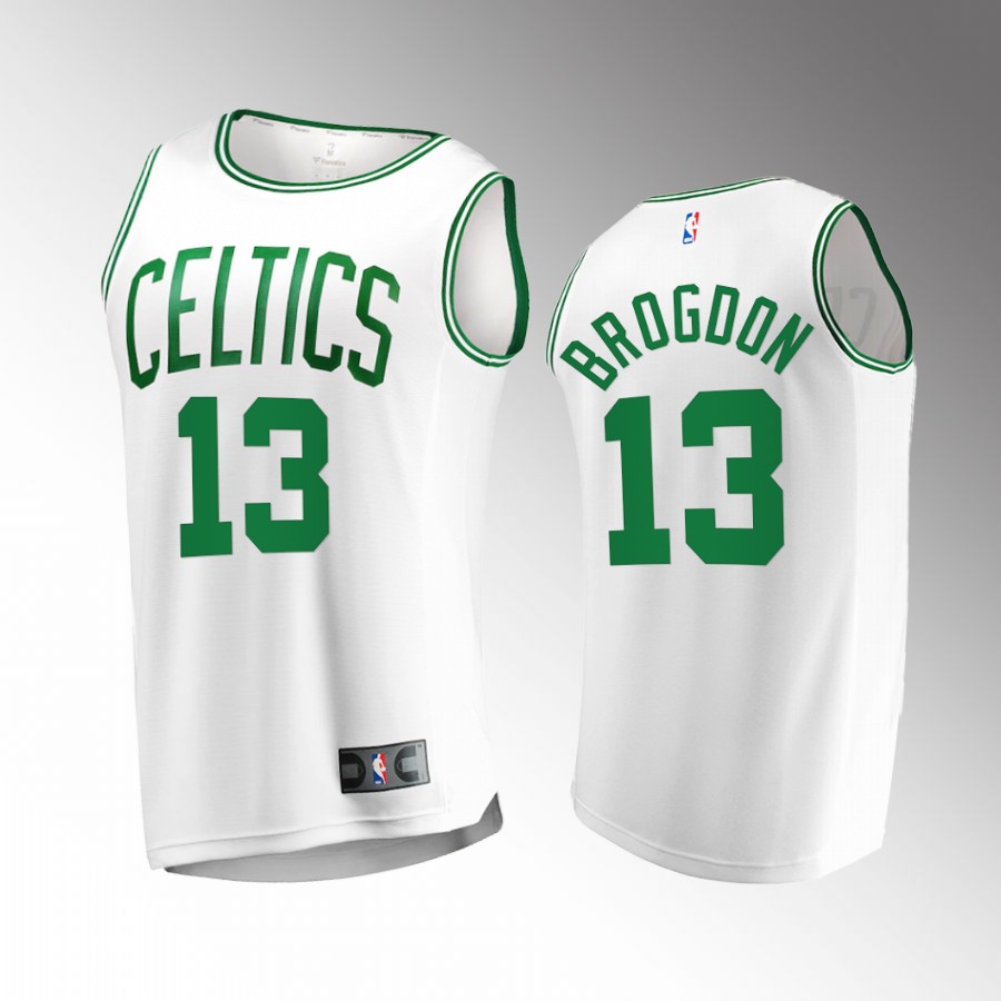 Malcolm Brogdon Celtics #13 White Jersey Fast Break  2022-23 Association